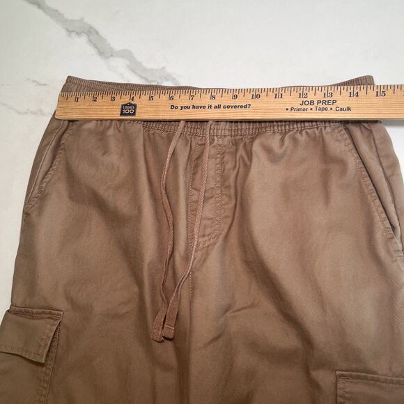 Sanctuary Cargo Pants Womens Medium Tan Straight Leg Lightweight Drawstring EUC - Picture 5 of 10